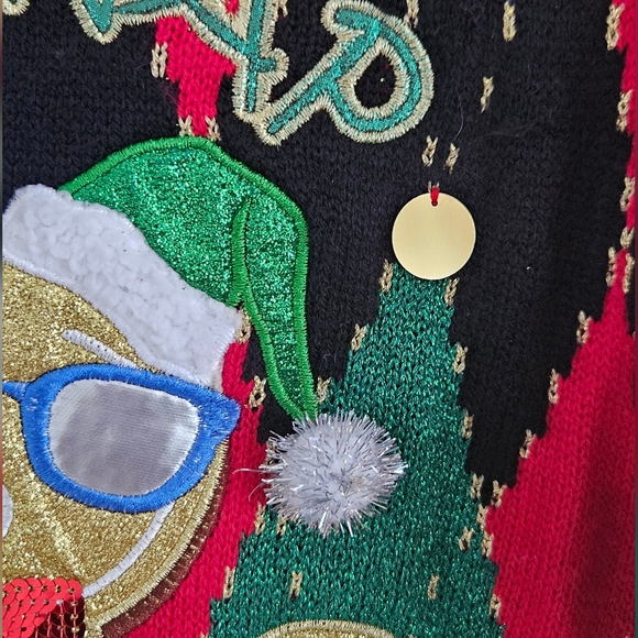 Blizzard Bay Oh Snap Gingerbread Christmas Holiday Sweater Vest Sz XL - Picture 3 of 14